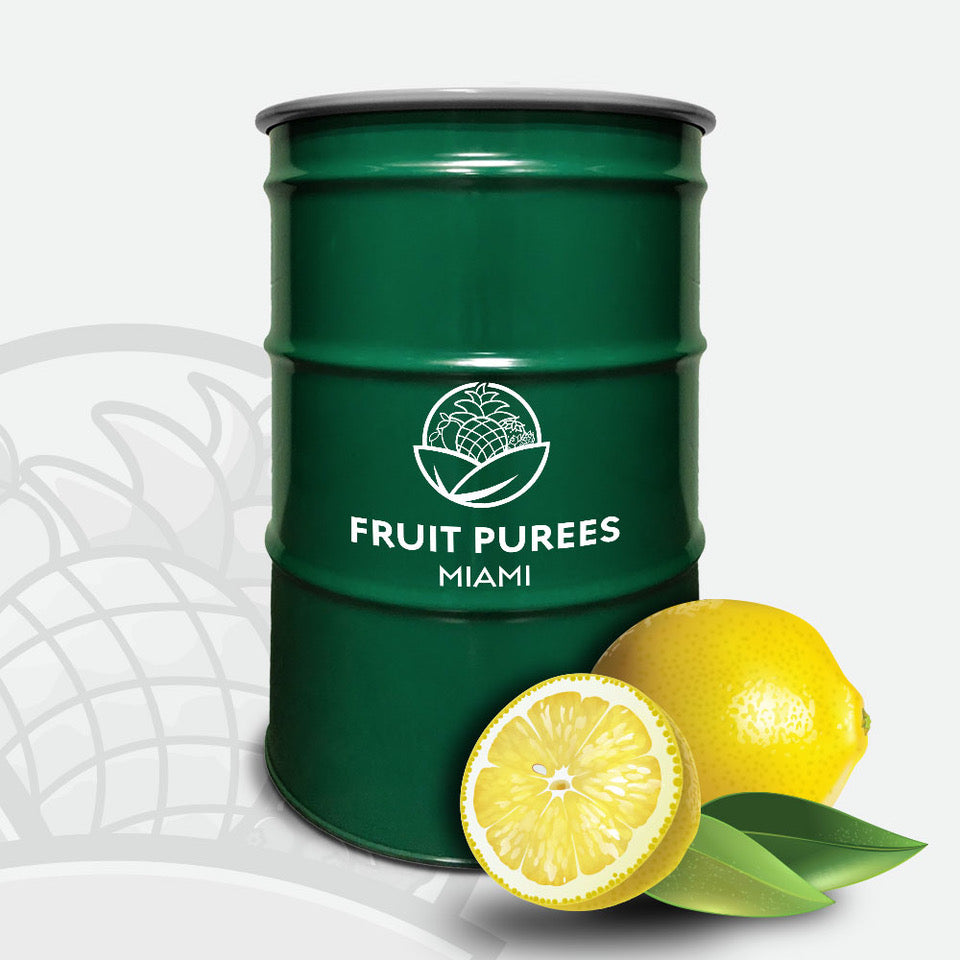 440 lbs Drum Cloudy Lemon - Aseptic Fruit Puree – Fruit Purees Miami