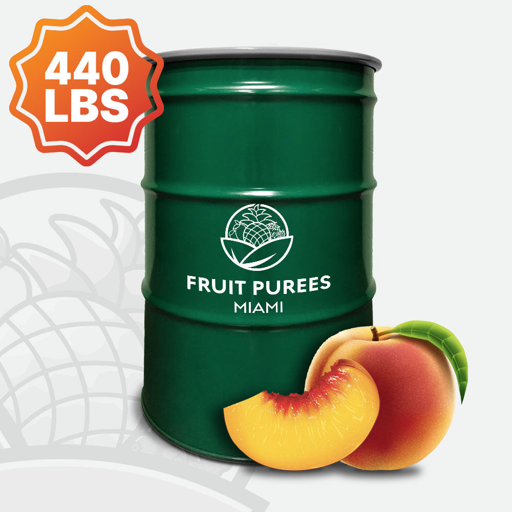 440 lbs Drum Peach - *Pre-Order Now* - Aseptic Fruit Puree