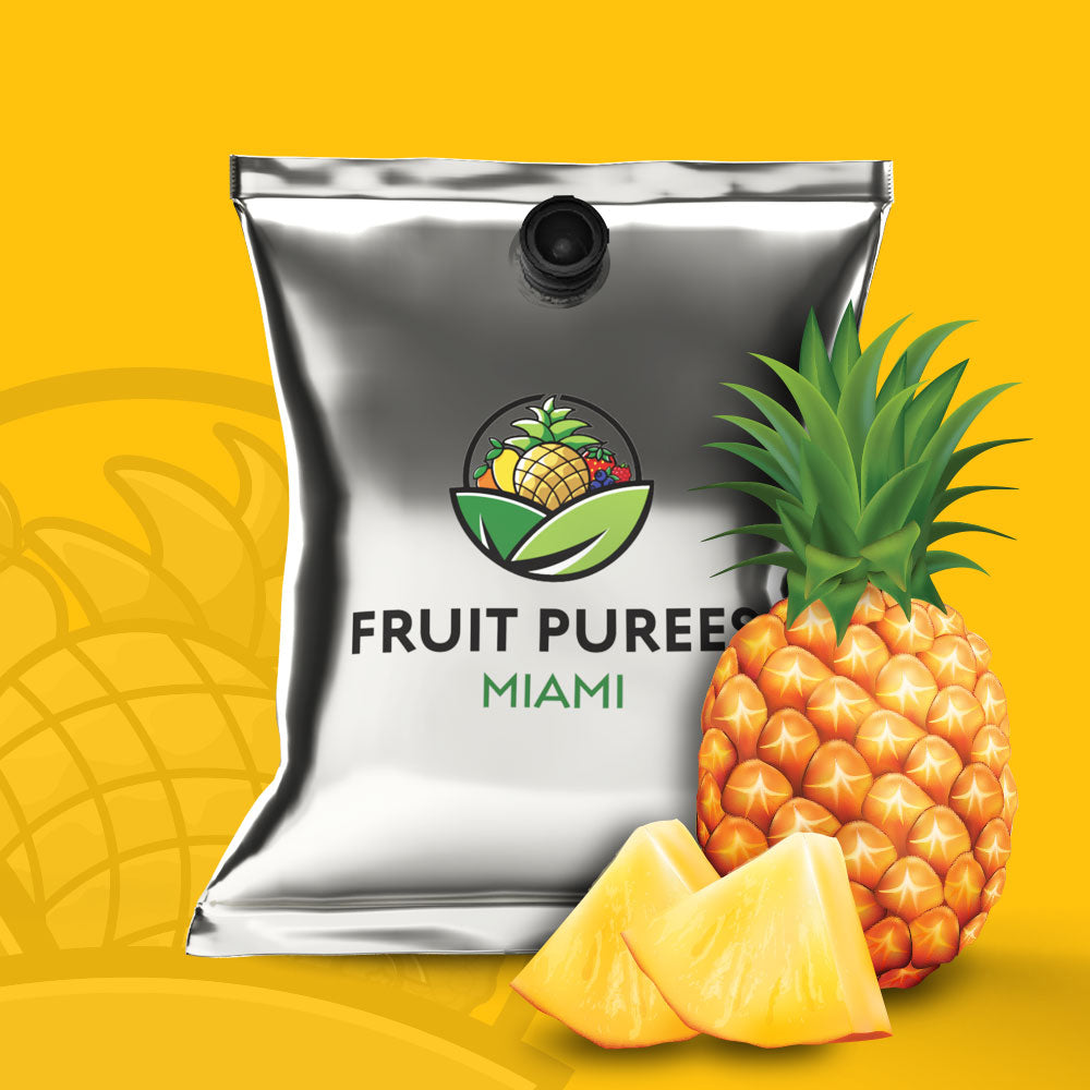 11 lb Pineapple Aseptic Fruit Puree Fruit Purees Miami